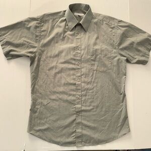 Protocol Men’s Button Up Short Sleeve Shirt Green 15 1/2 33-34